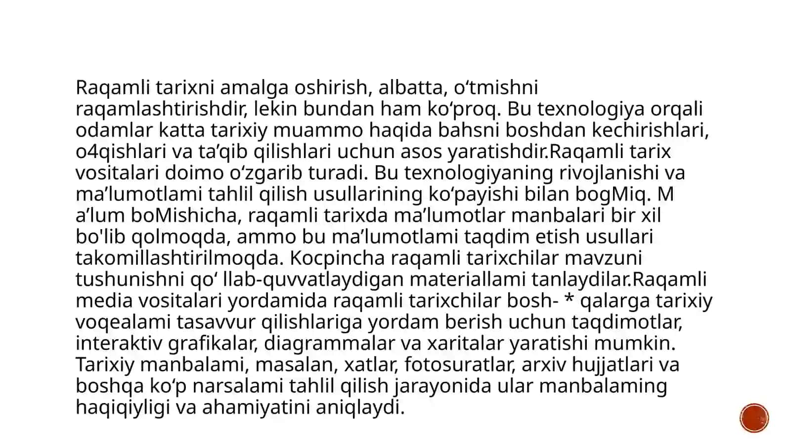 RAQAMLI TARIX FANINING SHAKLLANISHI VA TARAQQIYOTI 4