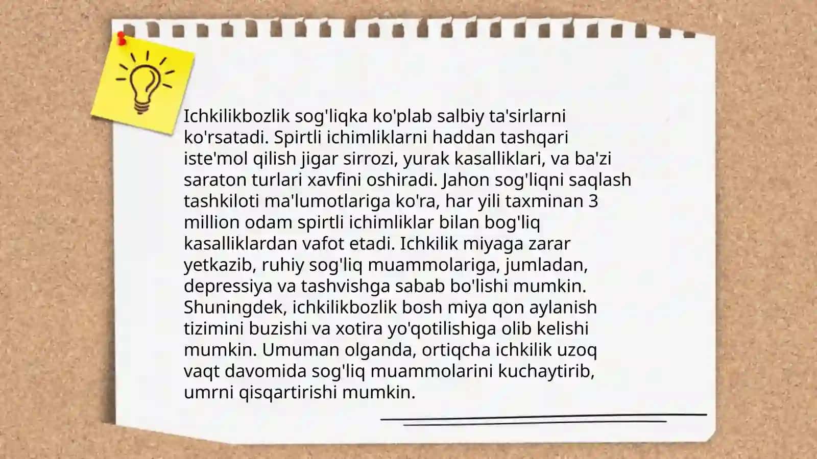 Ichkilikbozlik haqida 4