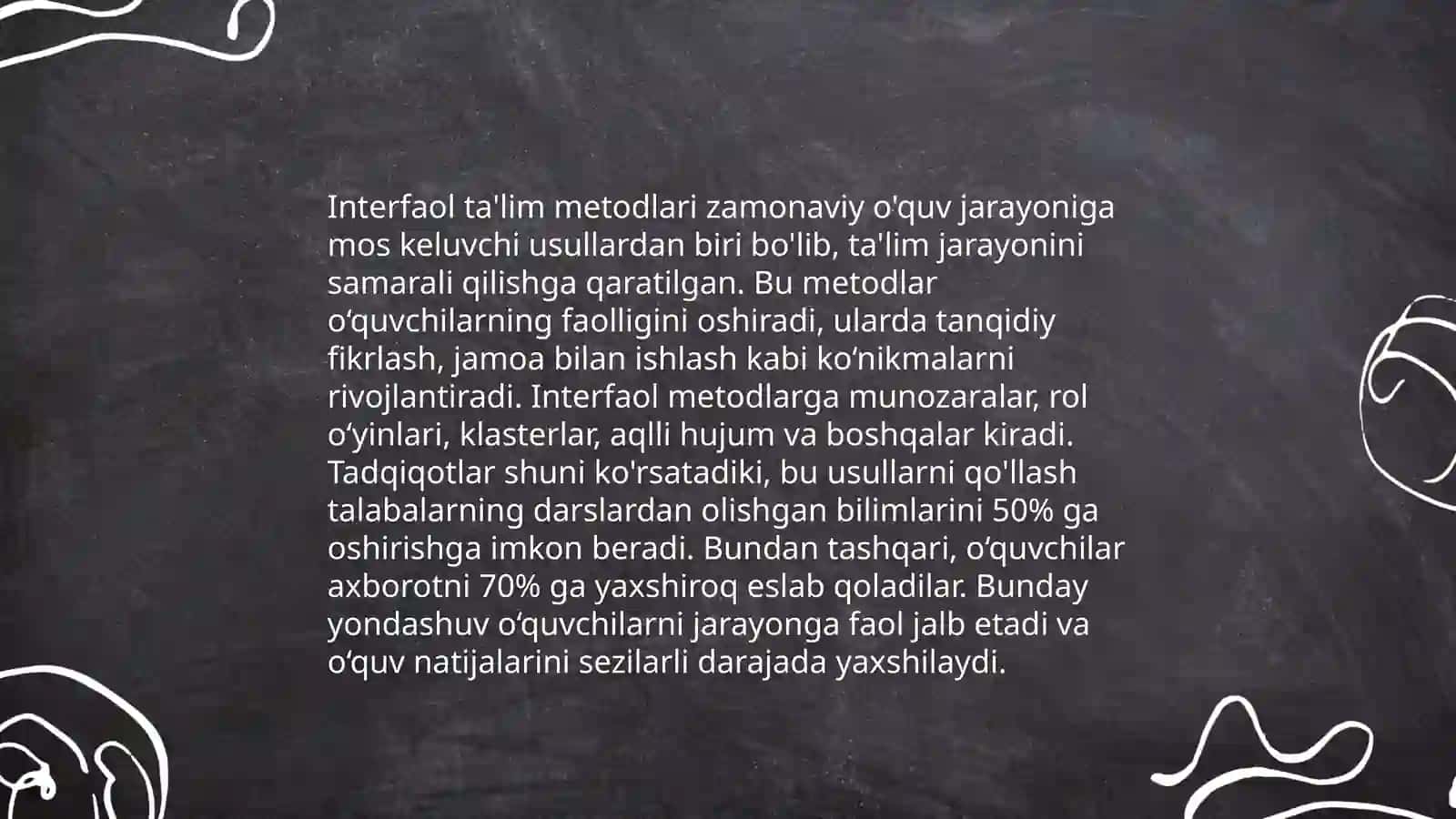 Talimning zamonaviy vositalariga asoslangan interfaol darslarni 4