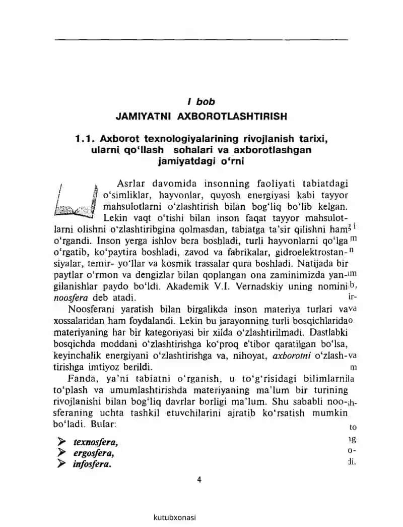 AXBOROT TEXNOLOGIYALARI 4