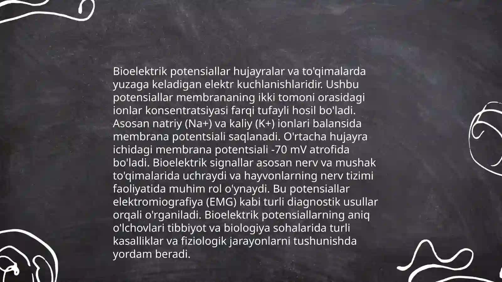 Bioelektrik potensiallar 4