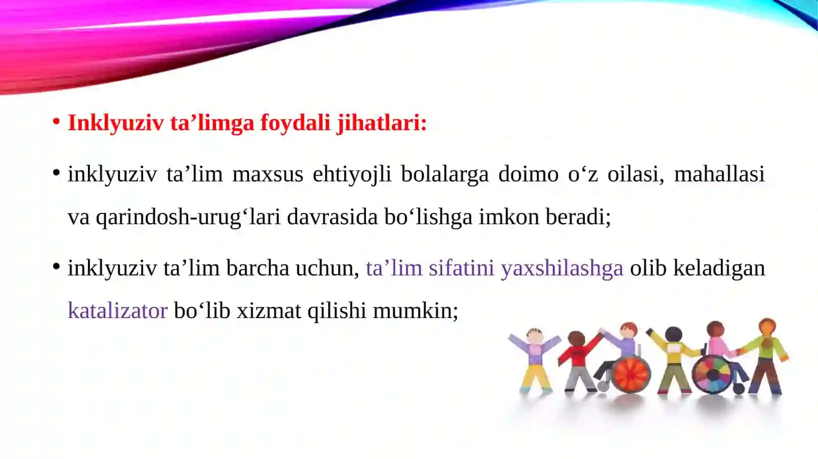 INKLYUZIV TA’LIMNING USLUBIY ASOSLARI 4