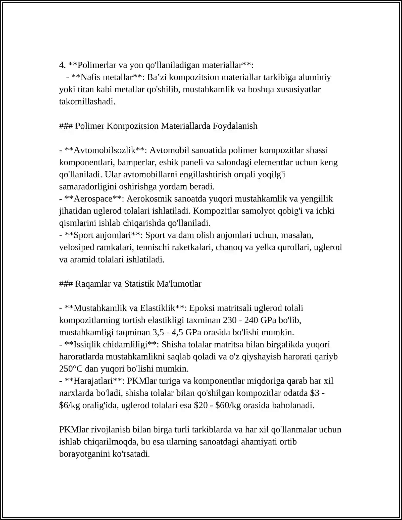 POLIMER KOMPOZITSION MATERIALLARNI KAUCHUK QOPLAMA PLYONKALARDA SUNʼIY CHARMDA NAMOYON BOʻLISHI 4