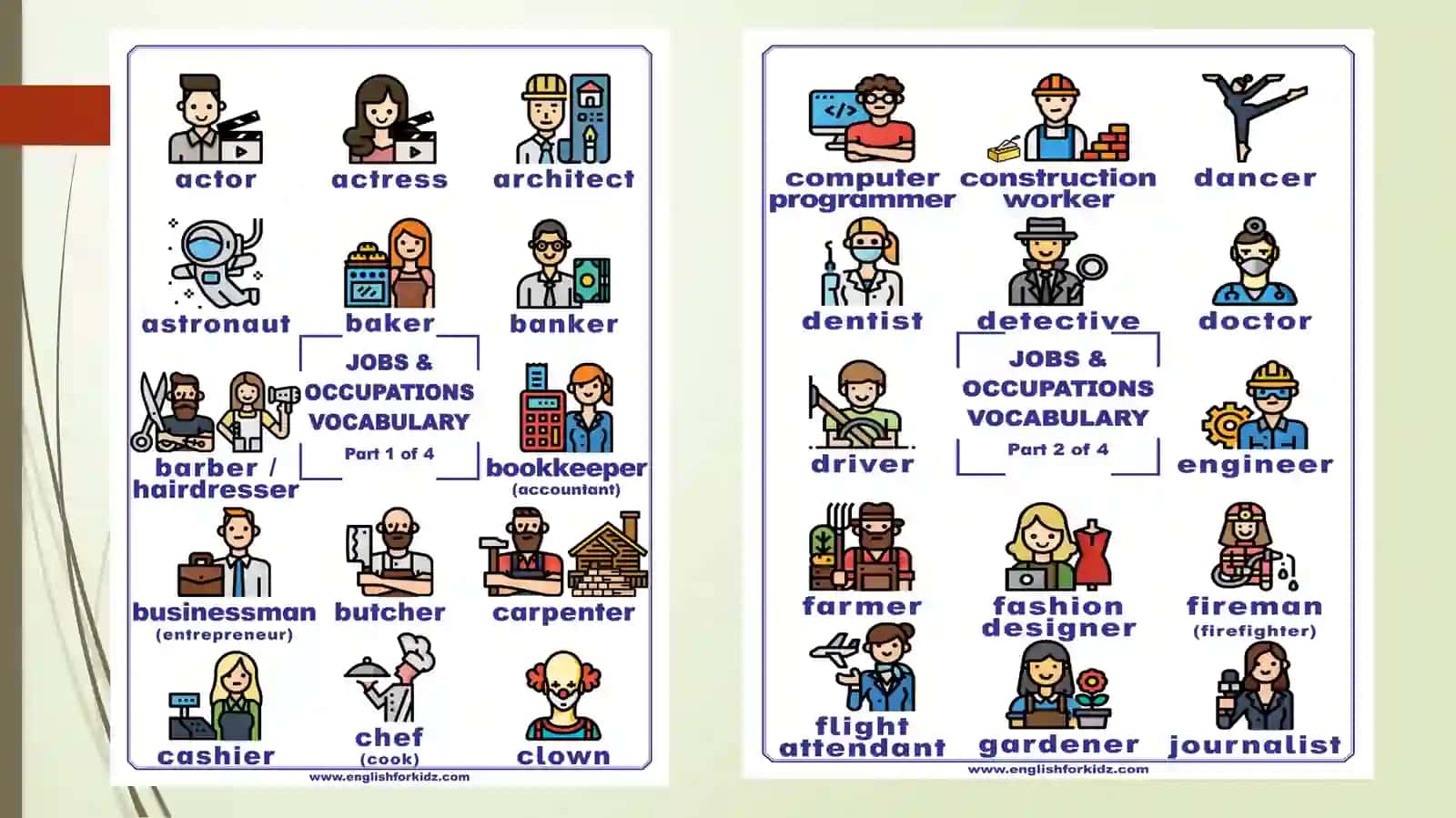 Lesson 6. Choosing a career/ jobs 4
