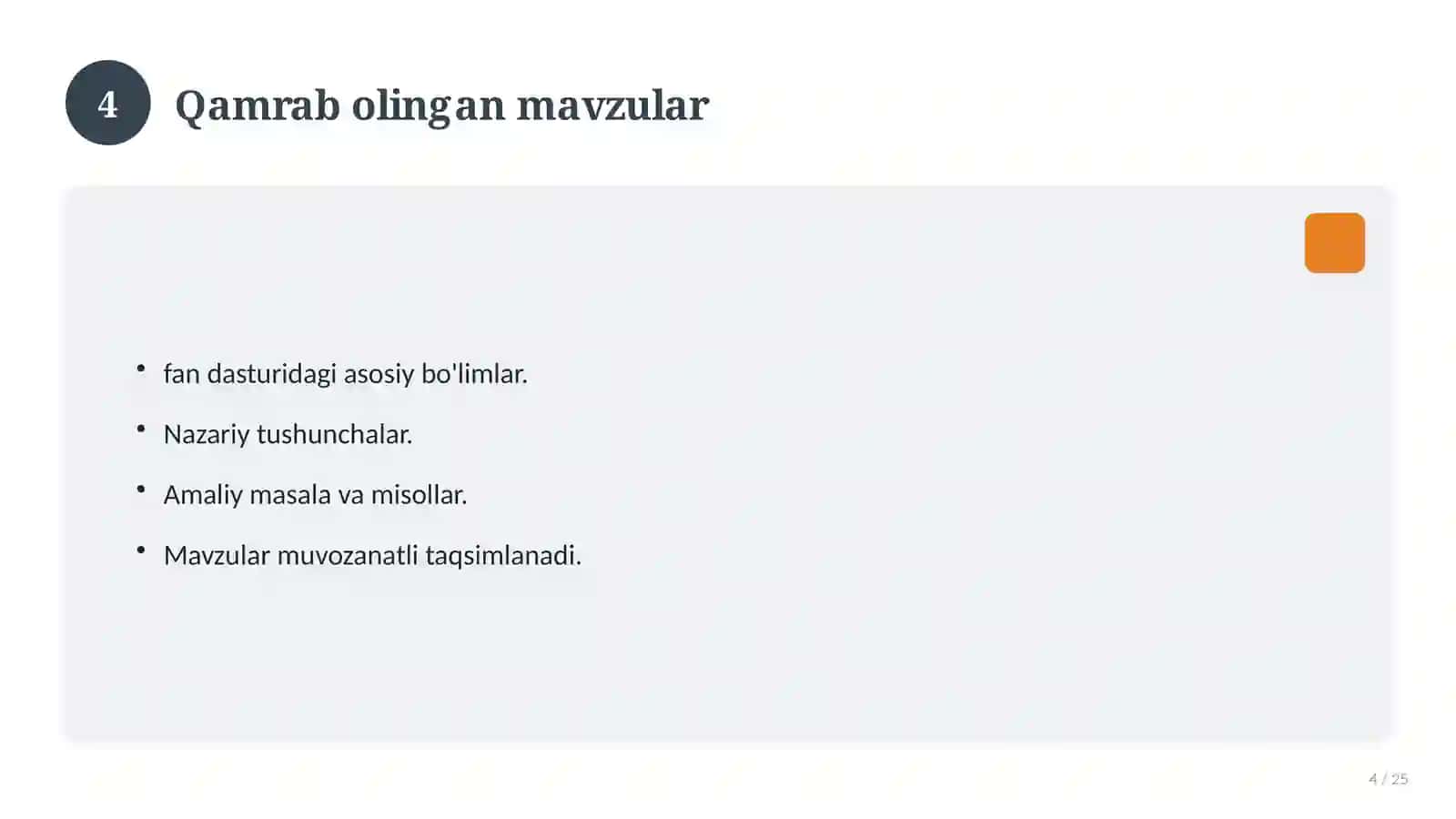 GOST yakuniy davlat imtihoni javoblari 4