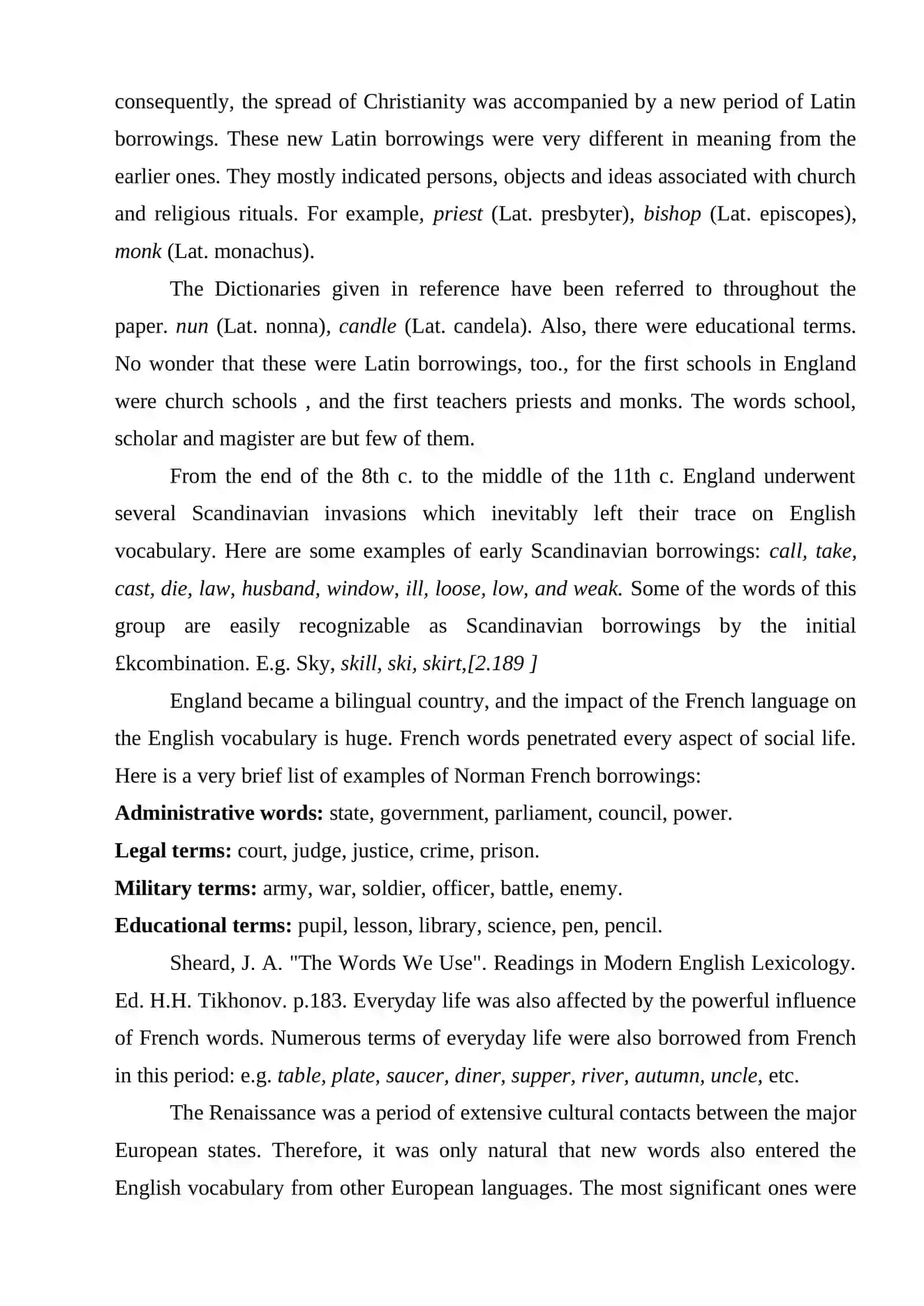 THE SCANDINAVIAN LANGUAGES AND ITS INFLUENCE ON ENGLISH LANGUAGE 4