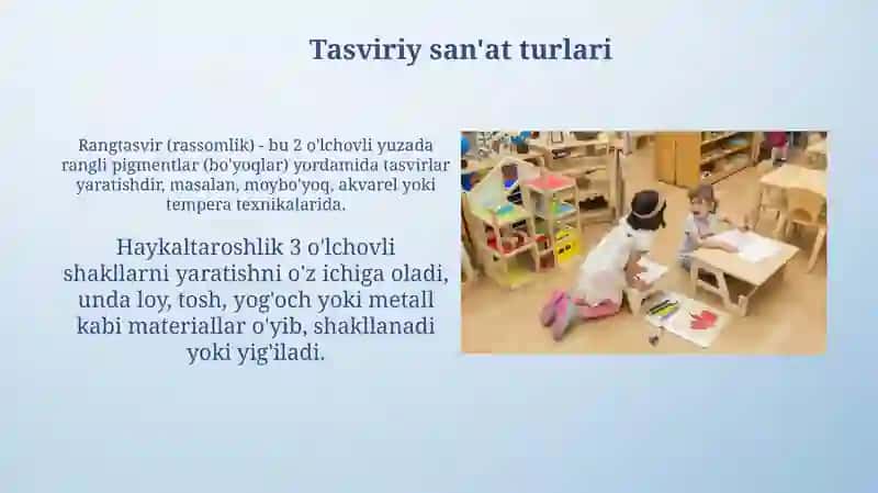 Tasviriy San'atning Ta'limga O'rganilishi 4