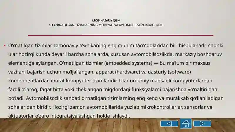 AVTOMOBILSOZLIKDA O‘RNATILGAN TIZIMLAR (ECU, ABS, ADAS) 4