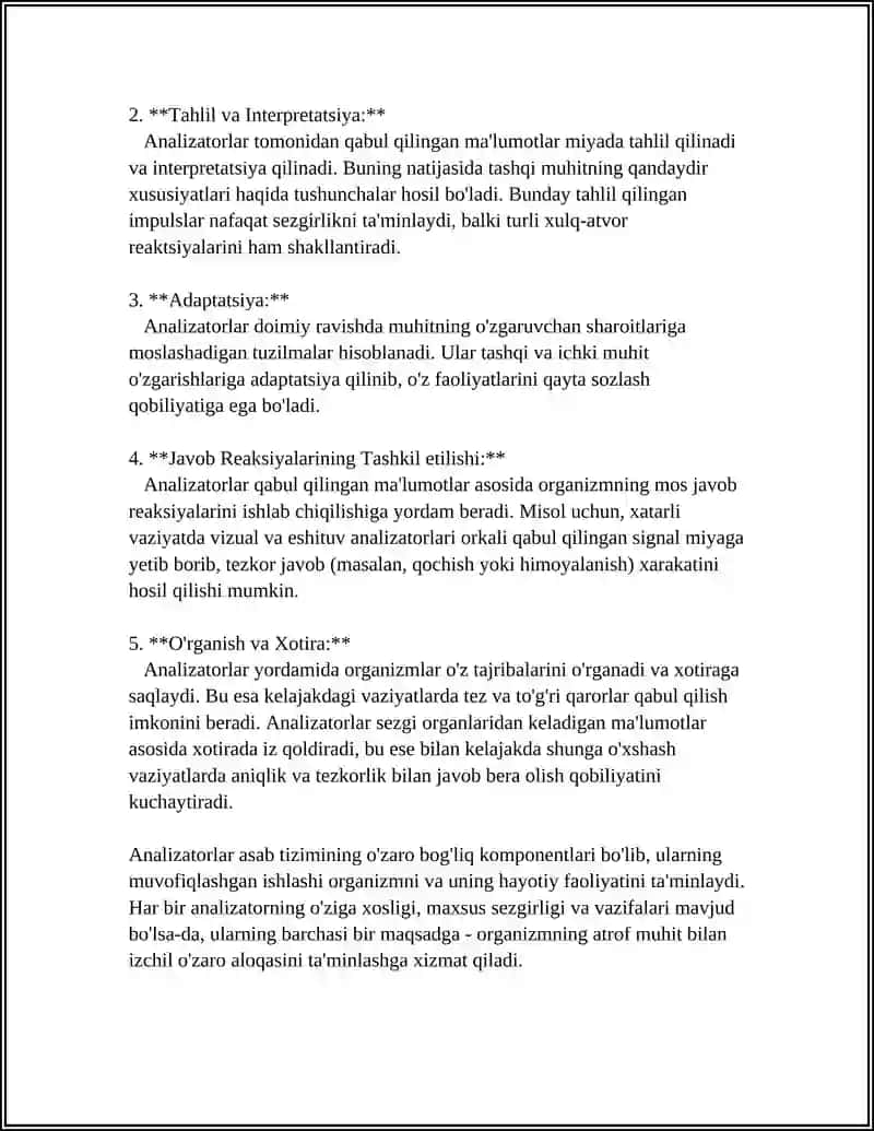 ANALIZATORLAR HAQIDA UMUMIY MA'LUMOT 4