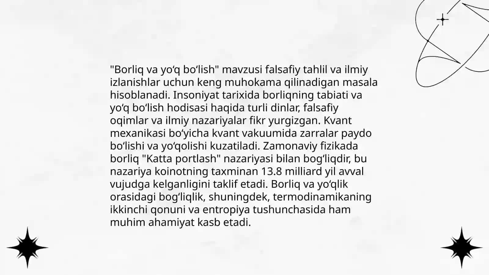 Borliq falsafasi 4