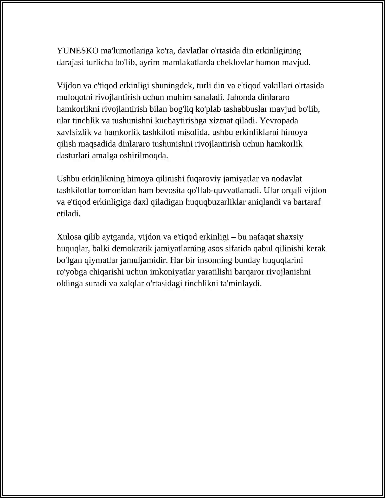 VIJDON VA ETIQOD ERKINLIGINING TARIFI 4