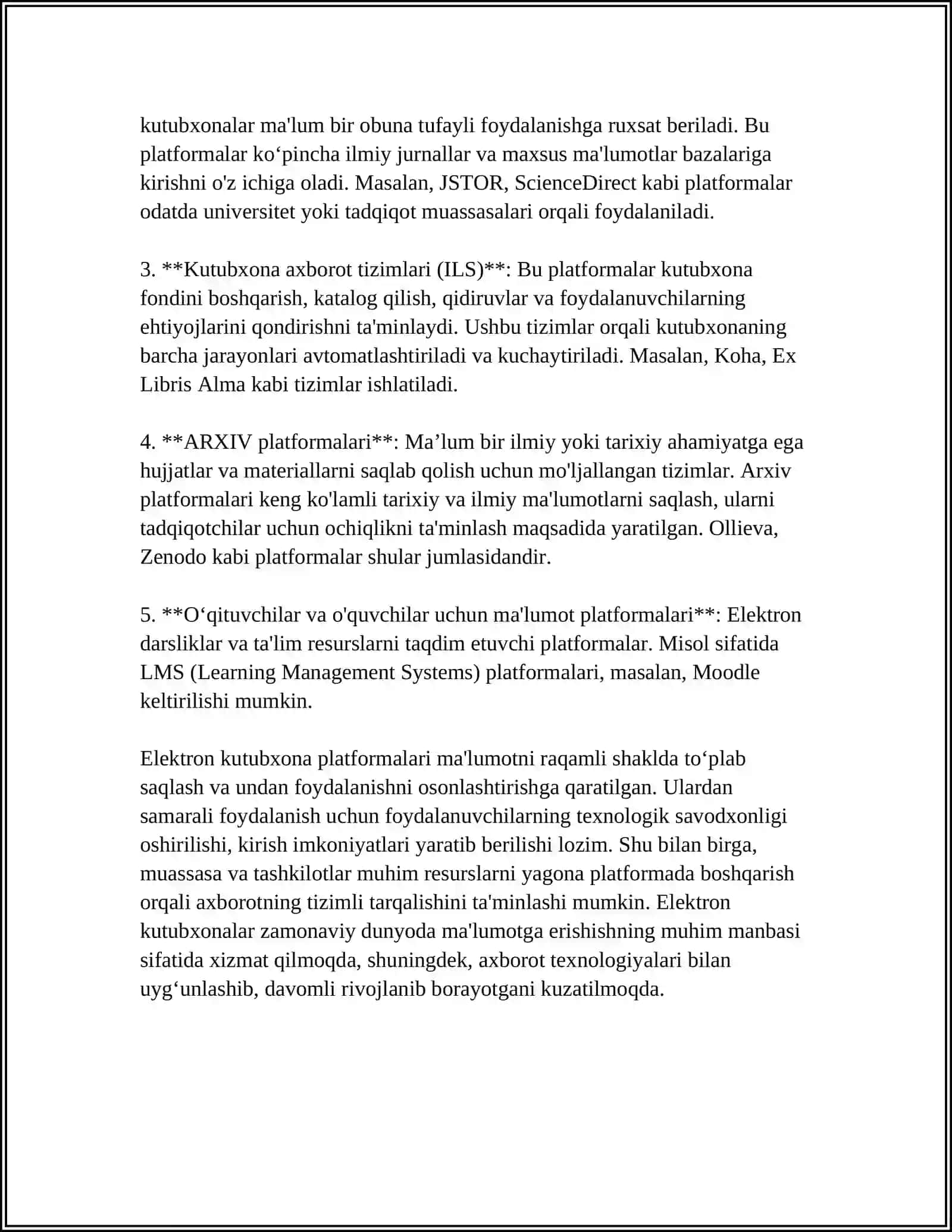 ELEKTRON KUTUBXONA PLATFORMALARI BILAN ISHLASH 4