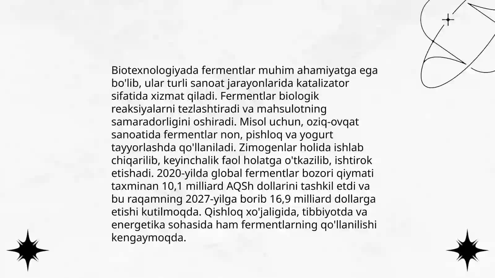 Fermentlar muhandisligining biotexnologiyadagi oʻrni 4