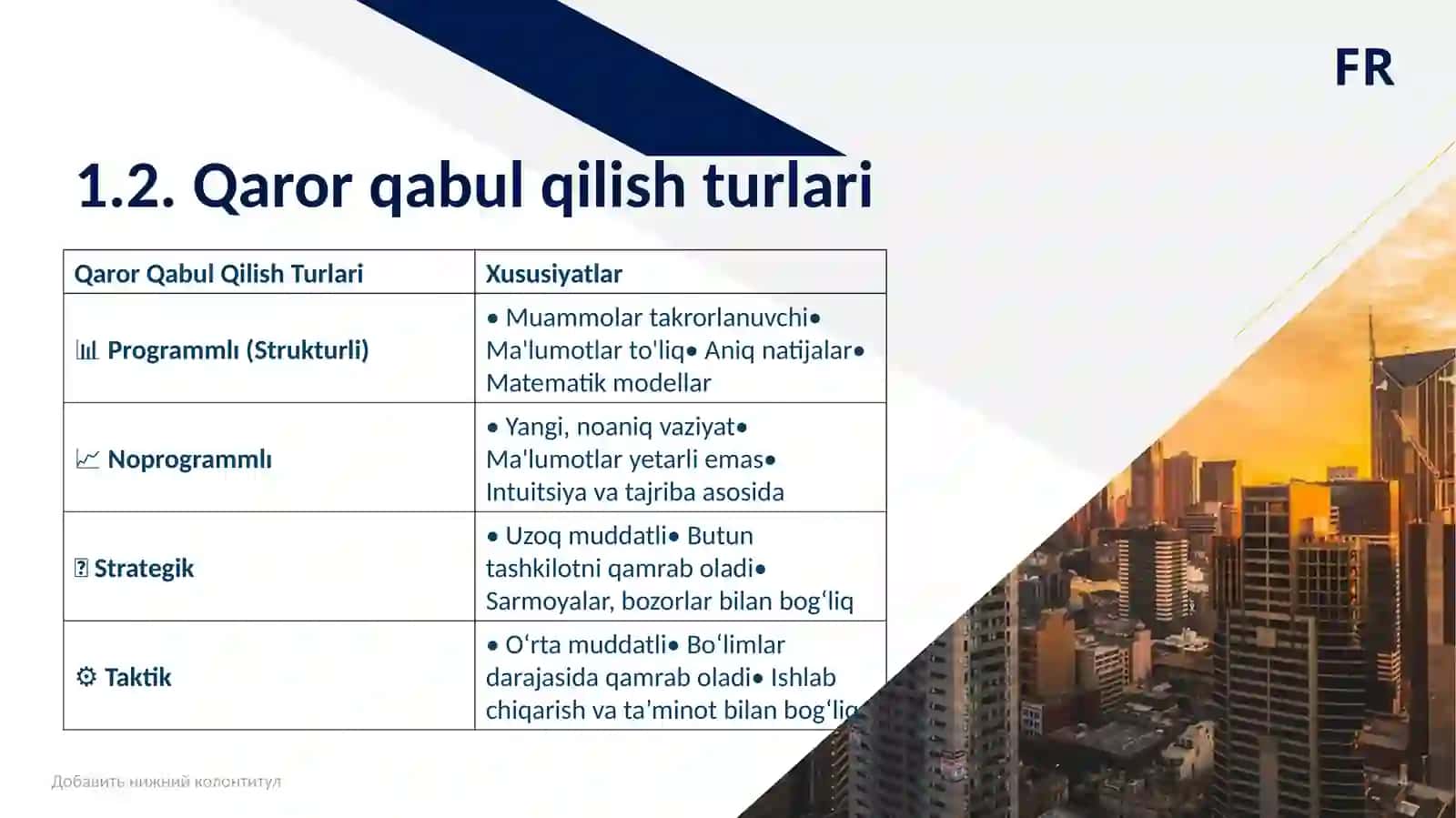 Menejmentda Qaror qabul qilish jarayoni 4