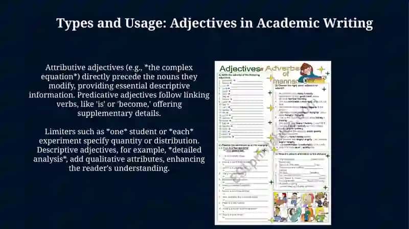 Mastering Adjectives and Adverbs: Enhancing Academic Writing 4