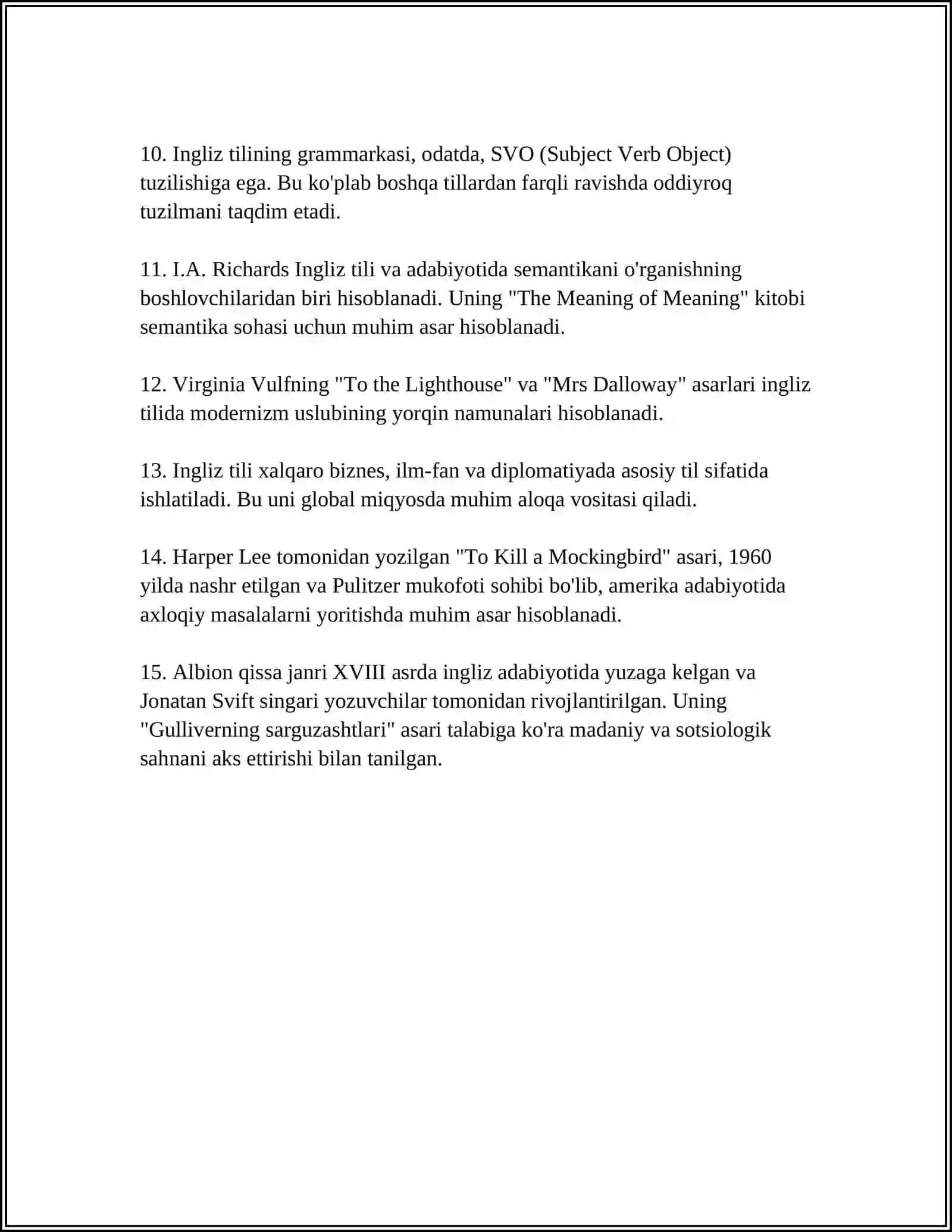 SAMARQAND DAVLAT CHET TILLARI INSTITUTI FILOLOGIYA YUNALISHI 2329-GURUH TALABASI HAKIMOVA HAYITGUL 4