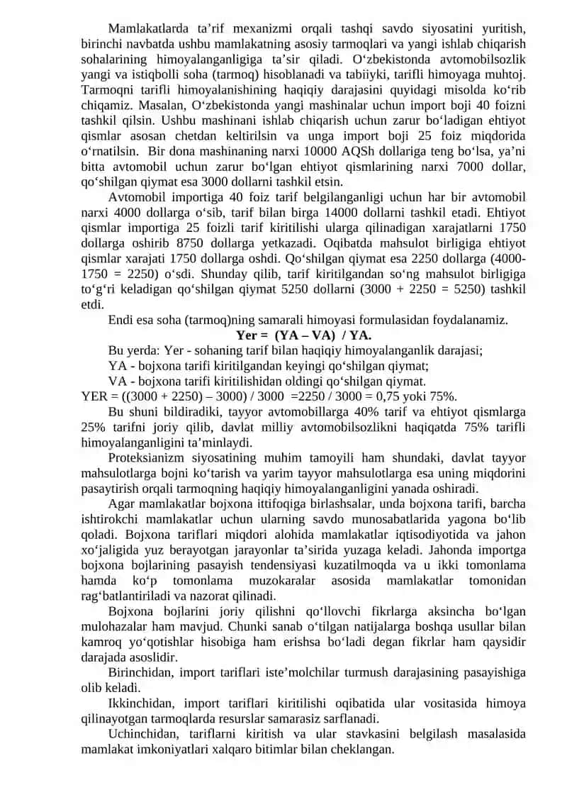 Tashqi savdo siyosati 4