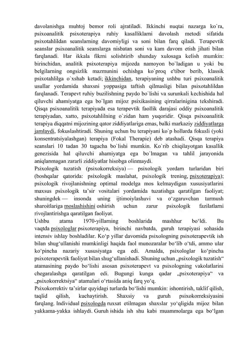 Psixokorreksiyanning asosiy yònalishlari 4
