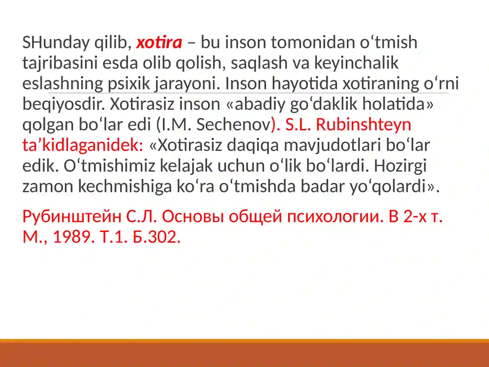 Xotiraturlarivauningjarayonlari 4