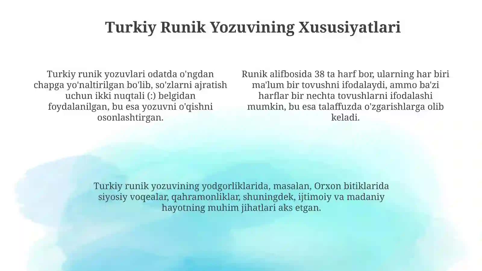 Islomgacha boʻlgan davrdagi qadimgi turkiya adabiyot 4