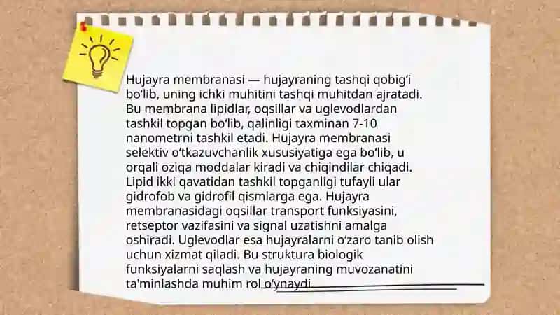 Hujayra biologiyasi 4
