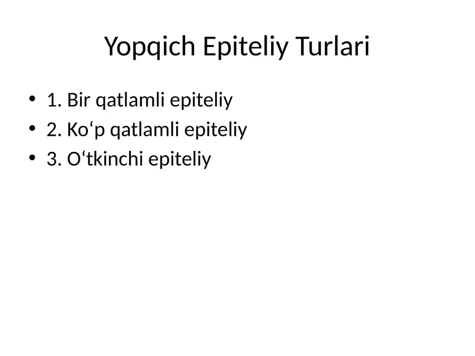 Epiteliy To‘qimasi 4