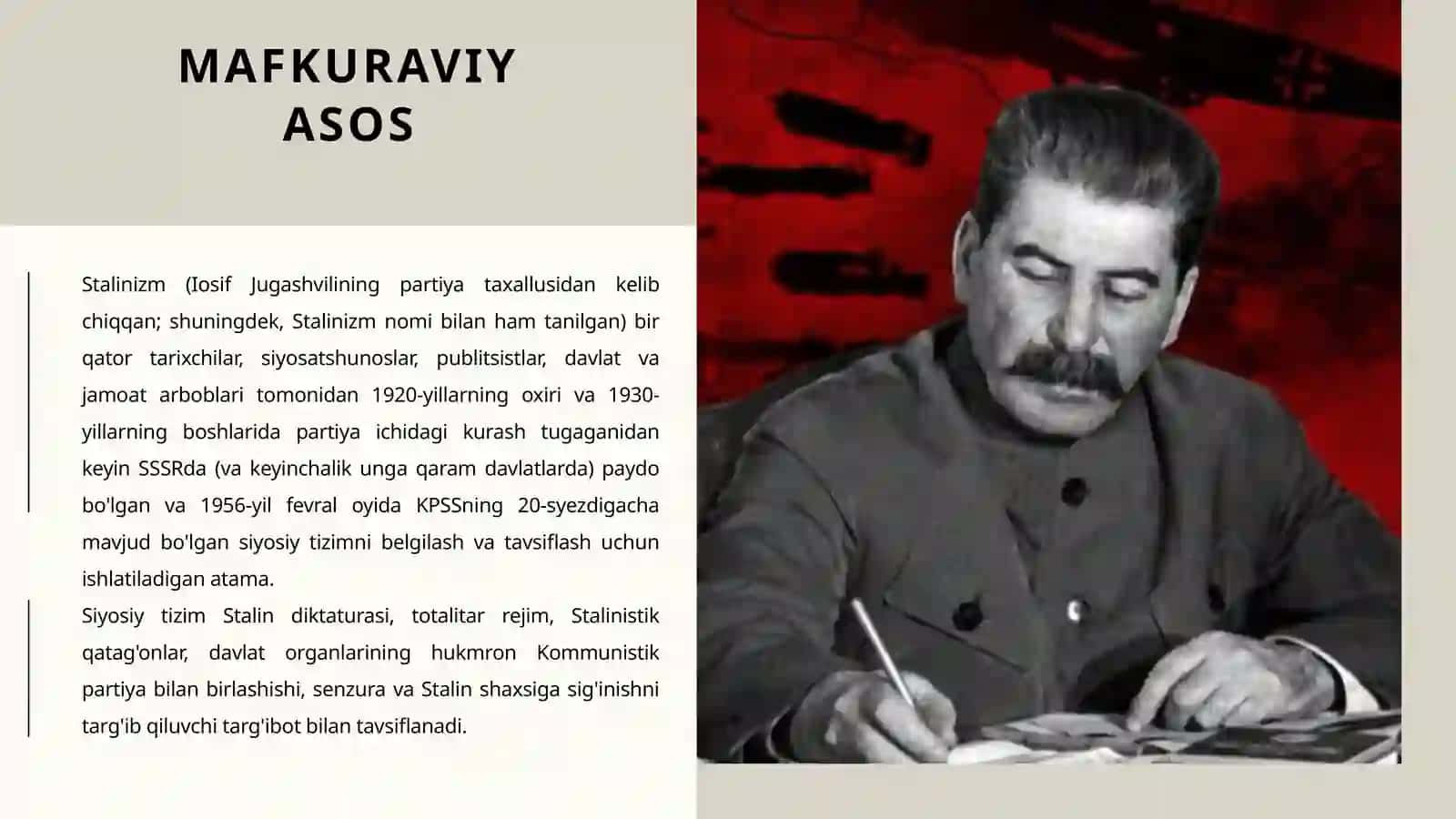 Stalinizm davrida iqtisodiy rivojlanishning natijalari, qulashi 4