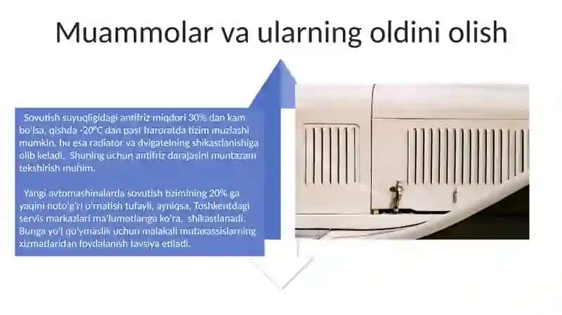 Avtomobillarda sovutish tizimi 4
