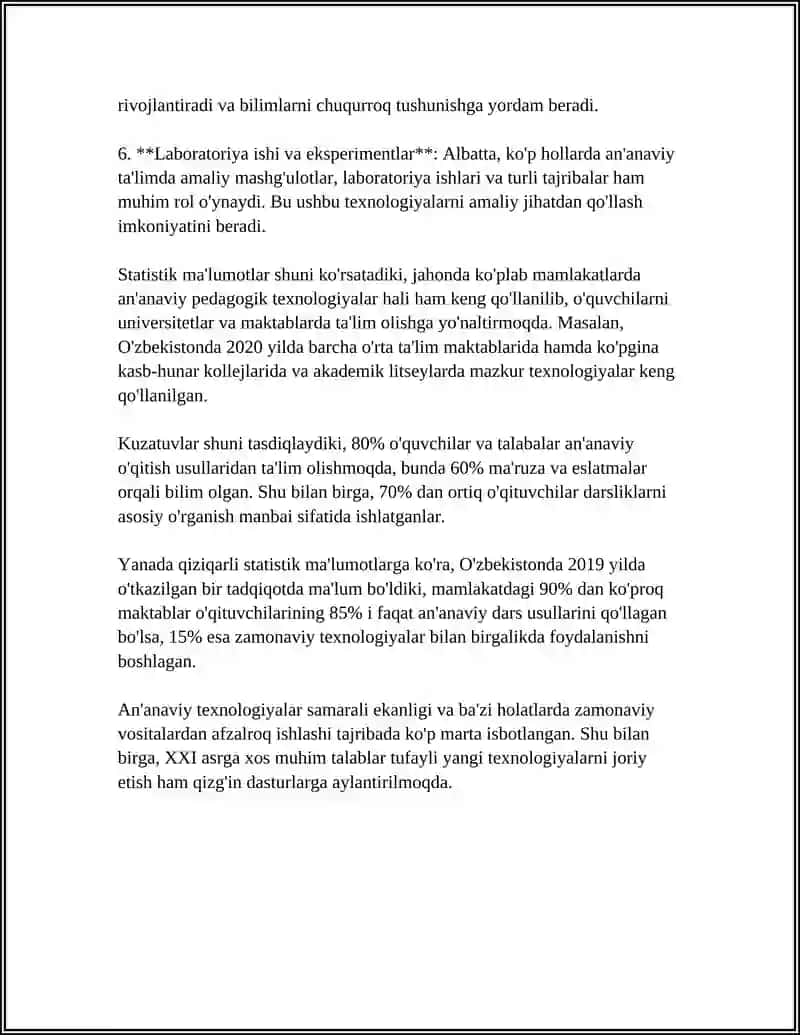 PEDAGOGIK TEXNALOGIYALARNING TURLARI 4