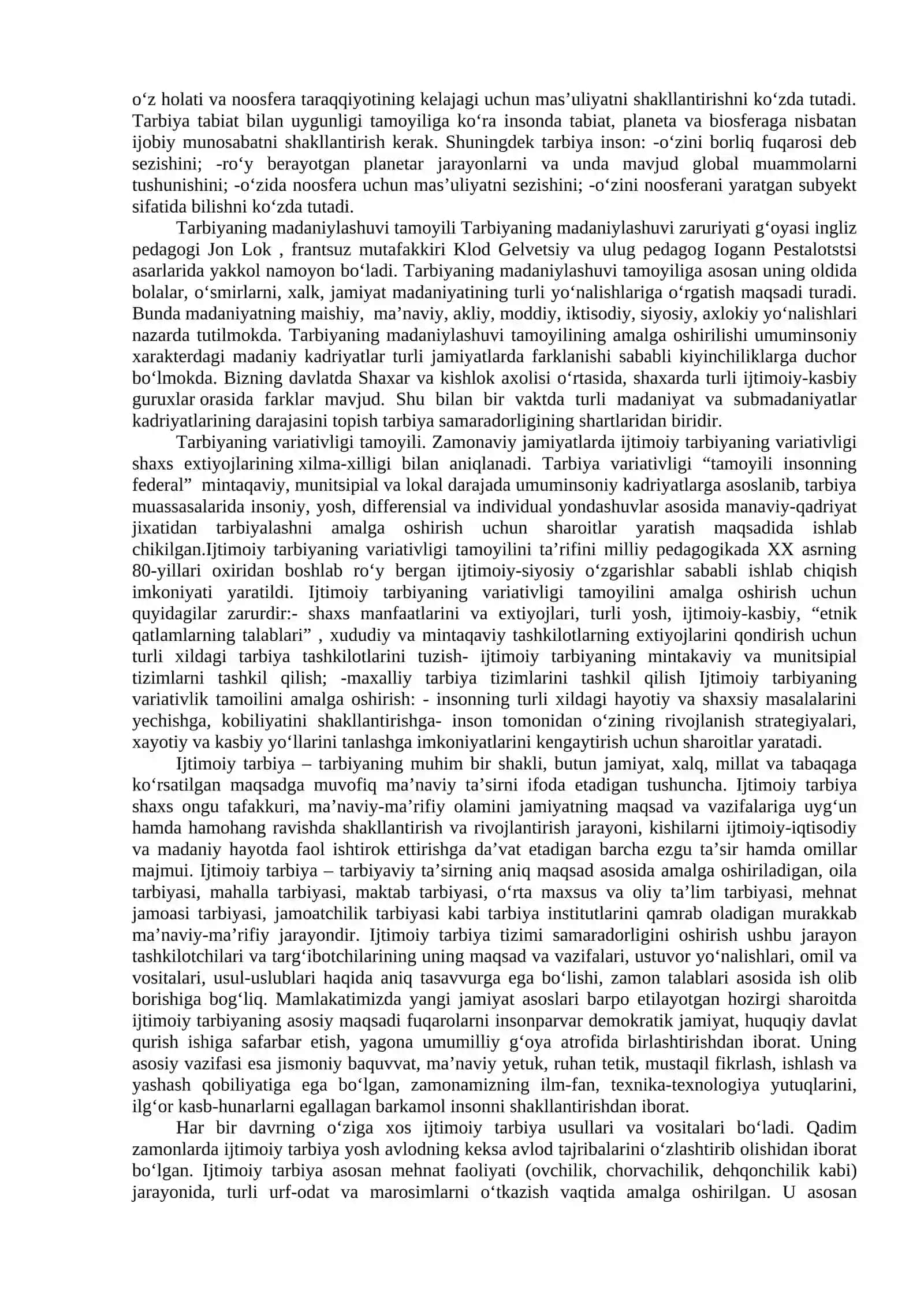 2-mavzu. Tarbiya ijtimoiy institut sifatida 4