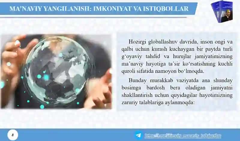 Yangi O'zbekistonda amalga oshirilayotgan ma'naviyoʻzgarishlar 4