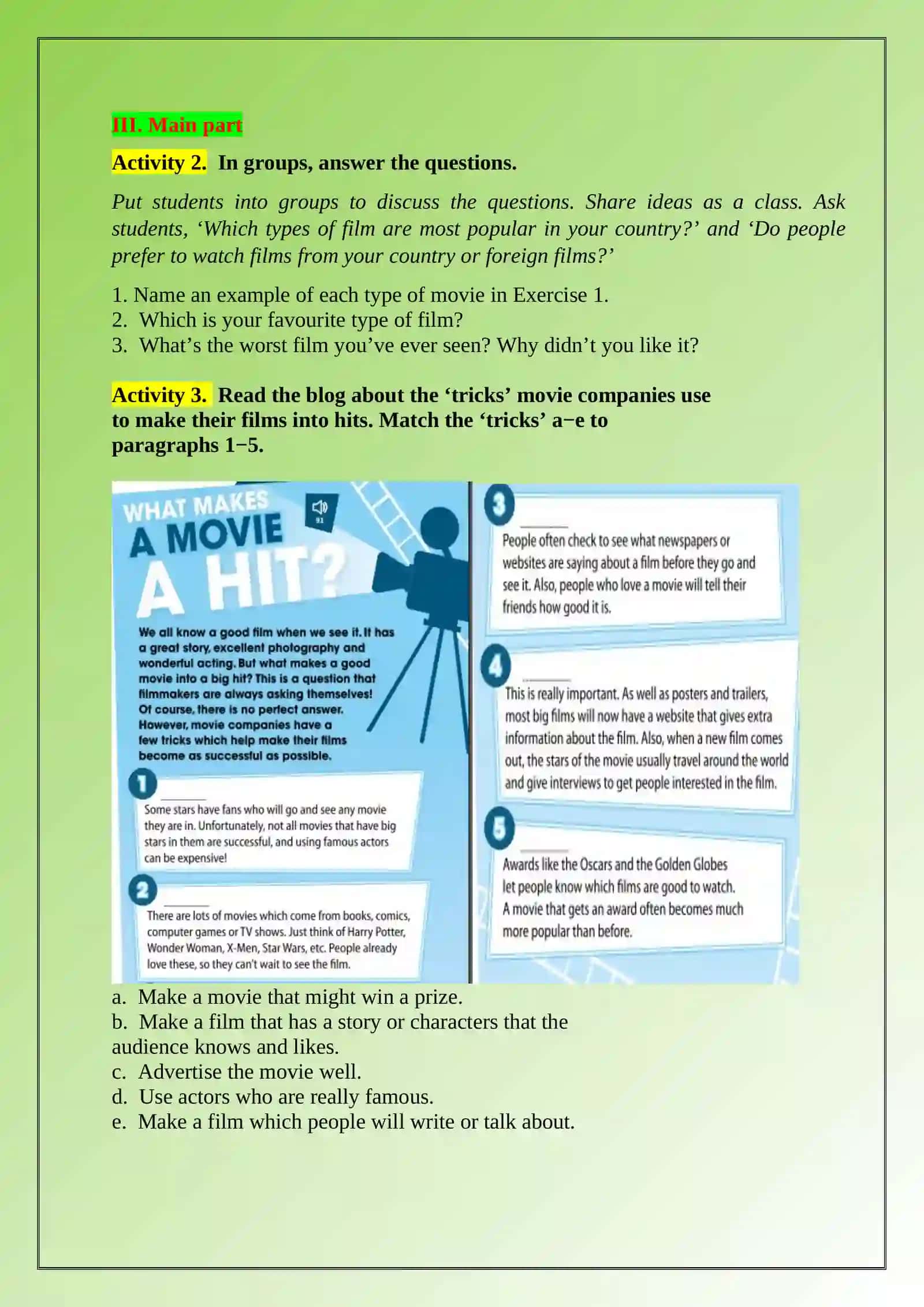 Types of films 4
