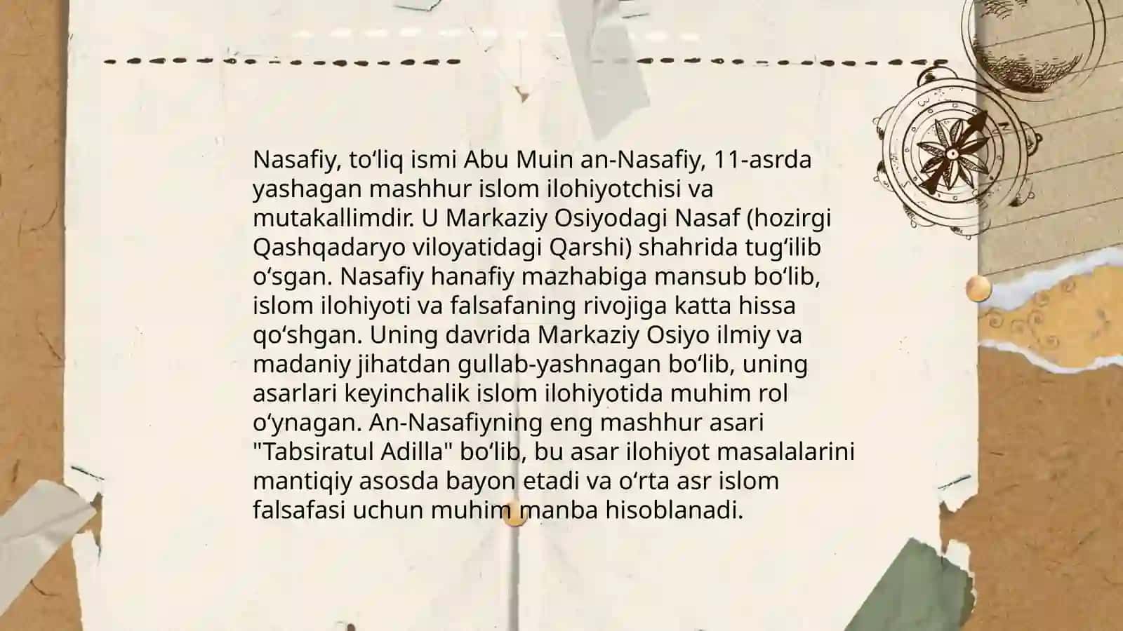 Nasafiyning "Komil inson" asari tahlili 4