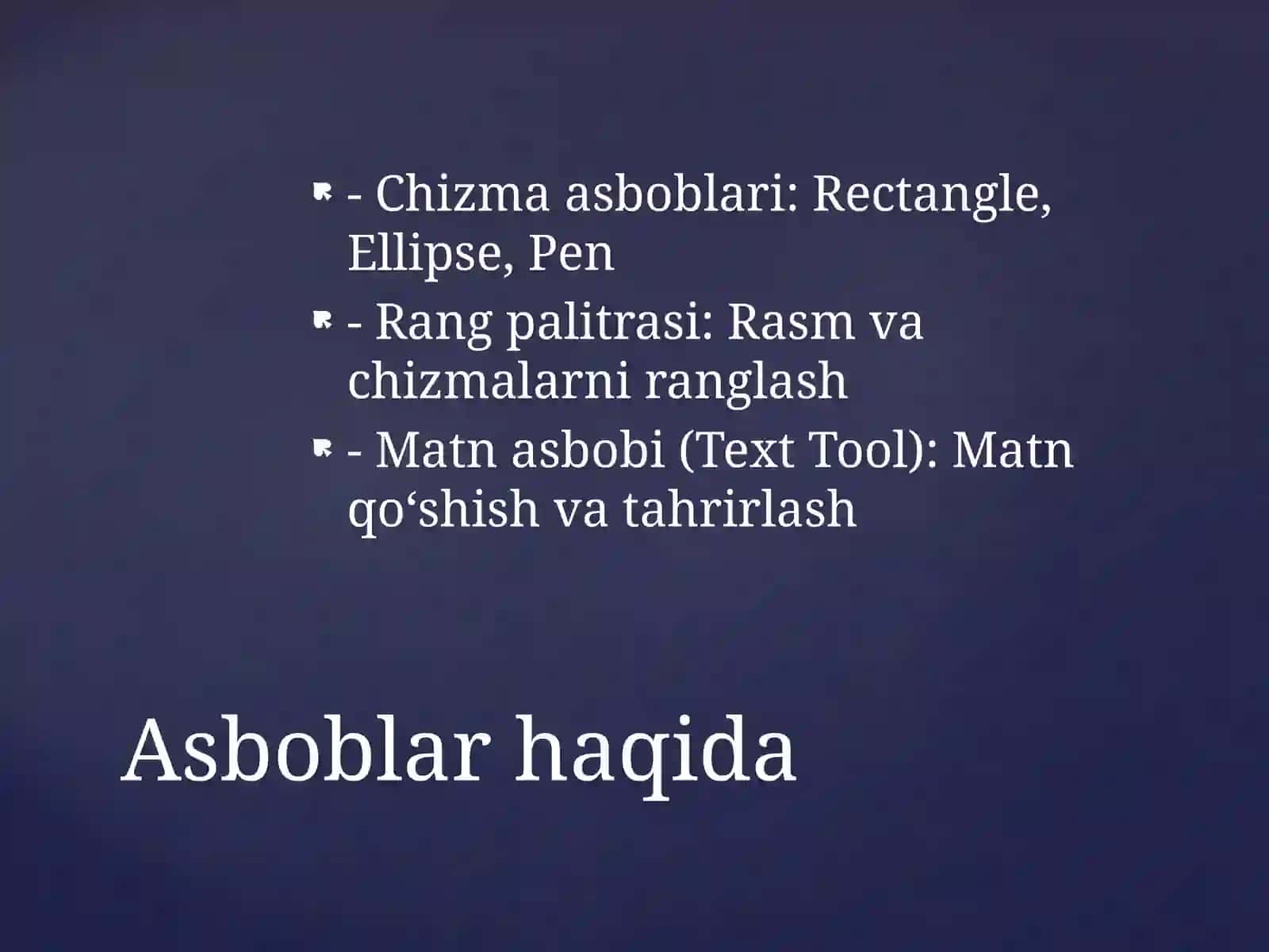 CorelDRAW Dasturiga Kirish 4