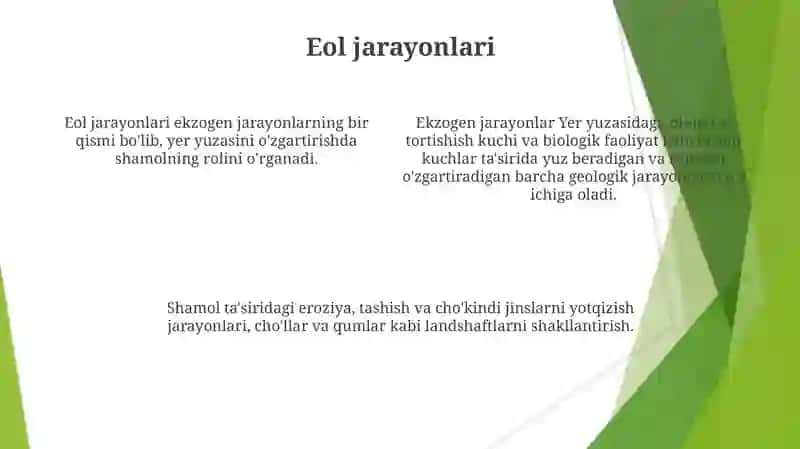 Ekzogen jarayonlar 4