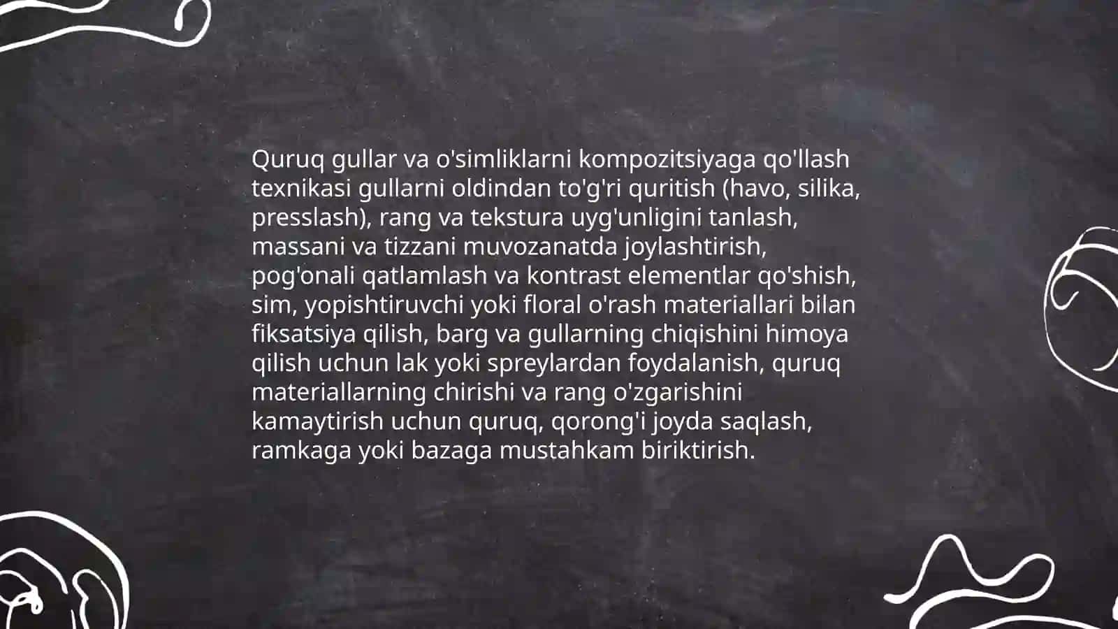 Tabiy va turli materiallardan kompozitsiyalar tuzish 4