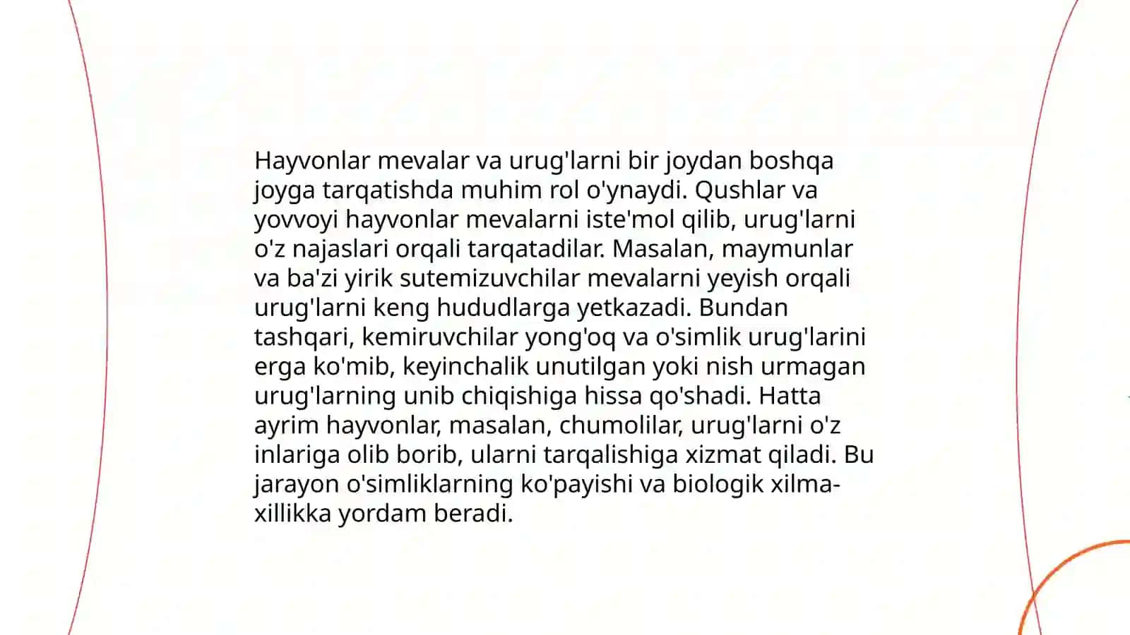 Uruqlarni tarqatishda shamolning roli 4