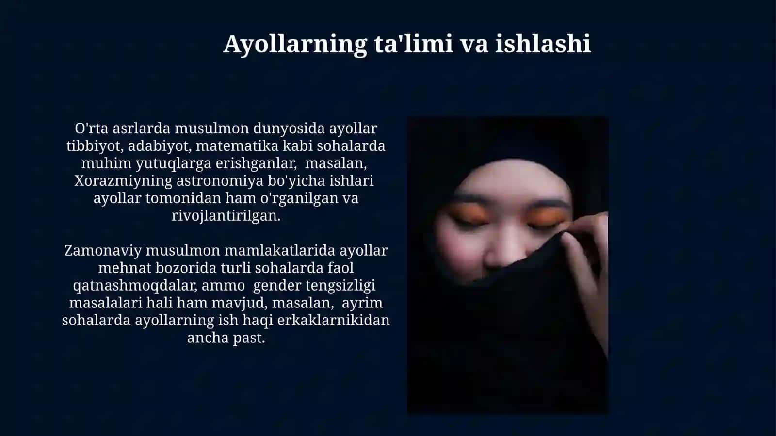 Islomda ayollarga munosabat 4