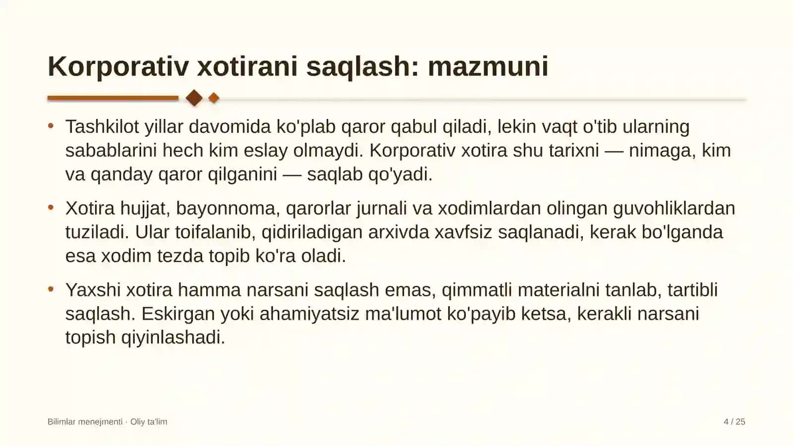 Lak-bo'yoq sanoatida korporativ xotirani saqlash 4