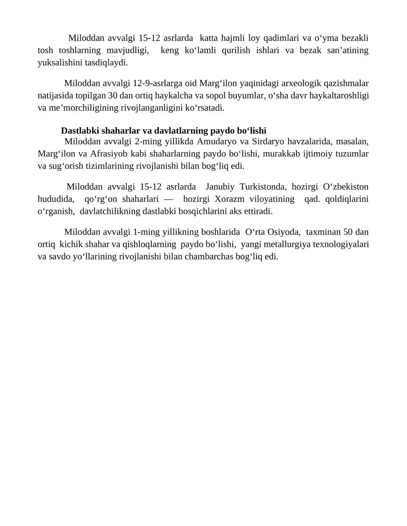 Hunarmandchilik va savdoning o'zishi 4