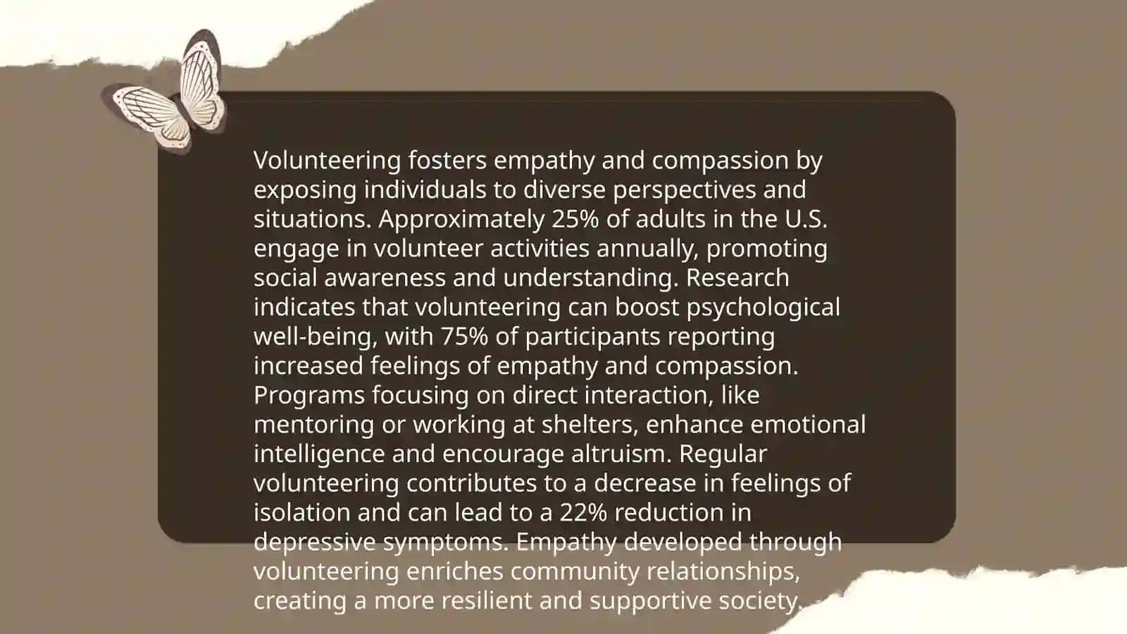 Volunteering: the personal and social benefits 4