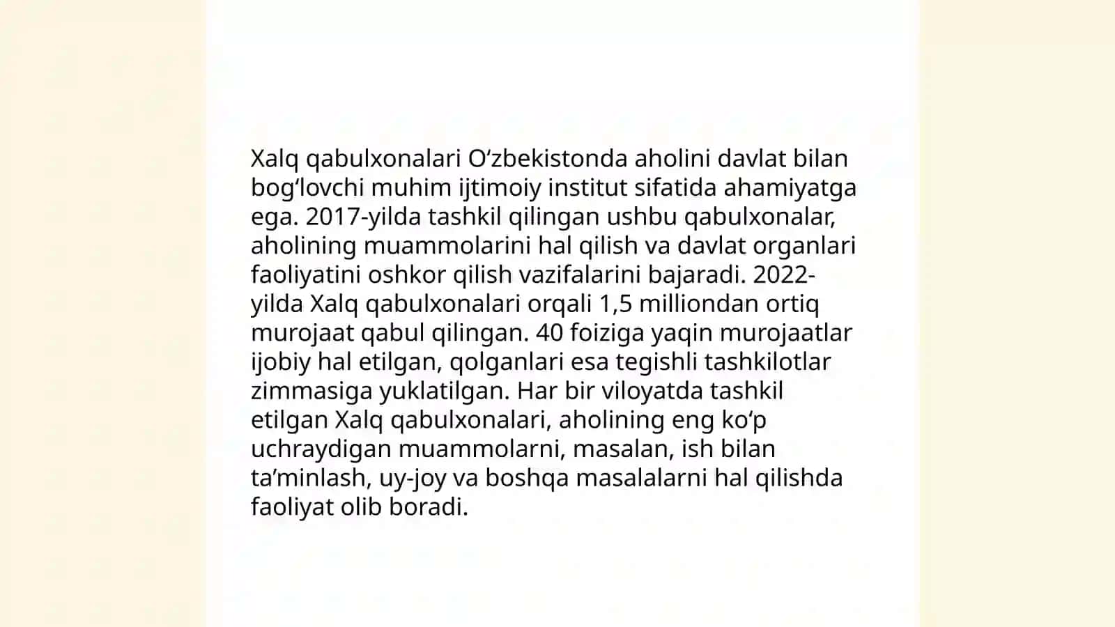 Xalq qabulxonalari tarixi va rivojlanishi 4