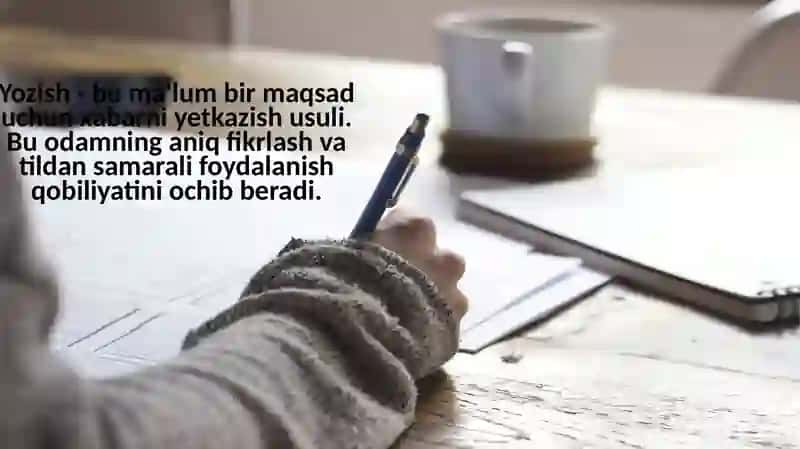 YOZISH KO'NIKMASI VA QOBILIYATLARI 4