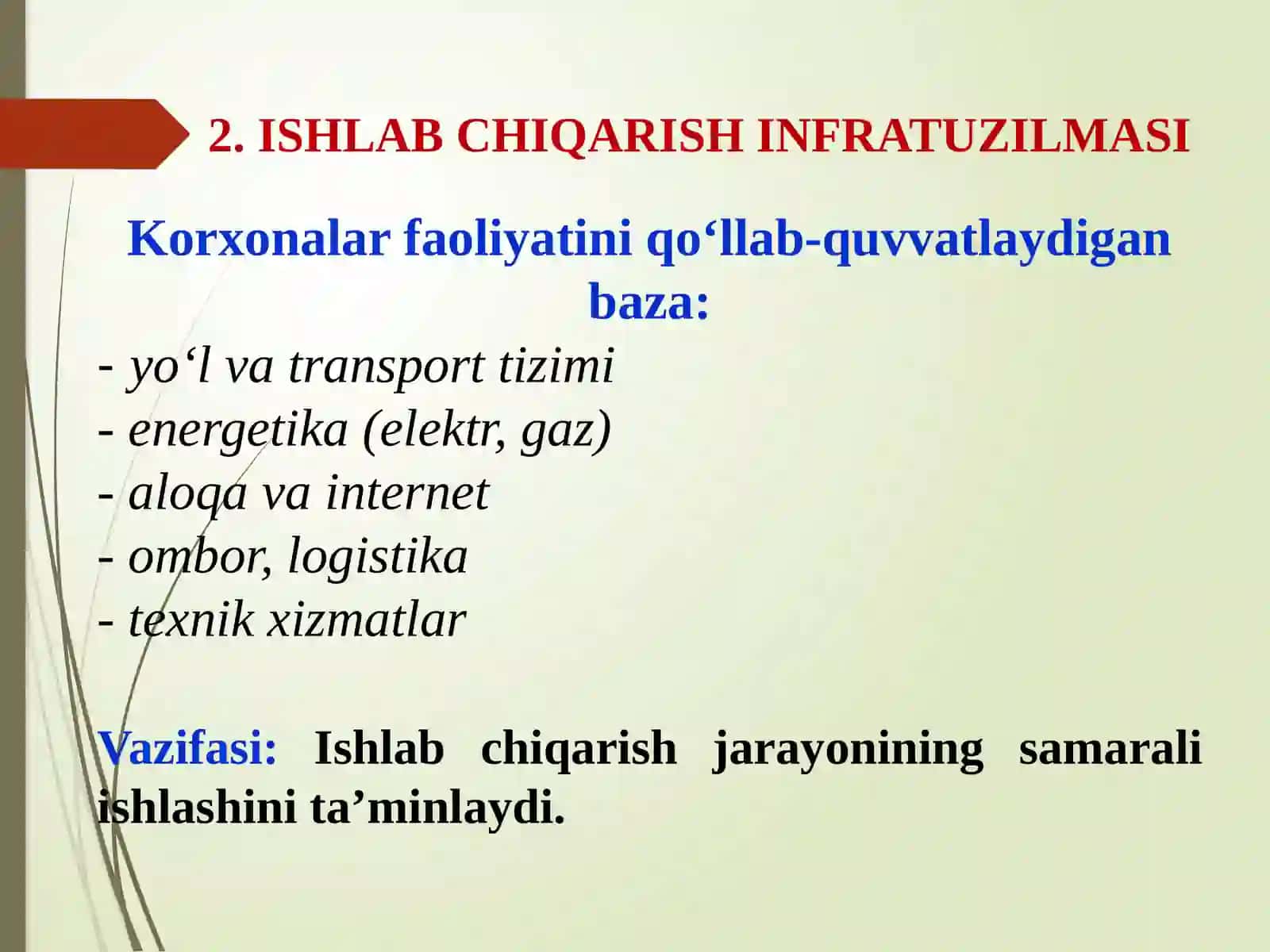 RESPUBLIKADA BOZOR INFRATUZILMASINING ASOSIY YOʻNALISHLARI 4