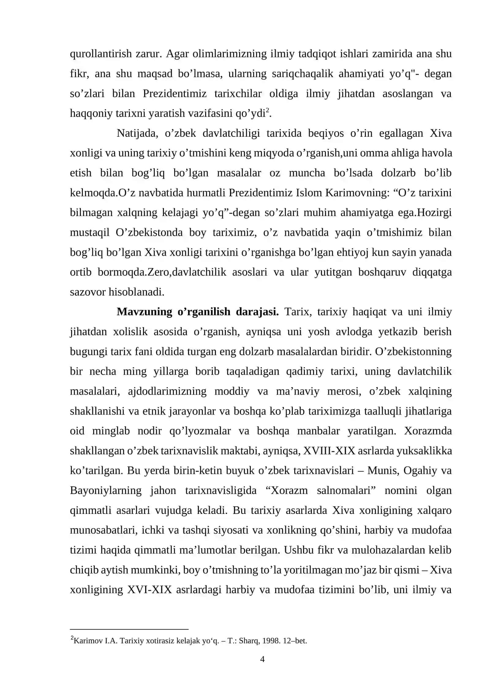 O'zbek davlatchiligi tarixida Xiva xonligining tutgan o'rni va ahamiyati 4