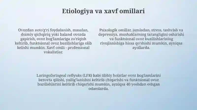 Funksional ovoz buzulishlari 4
