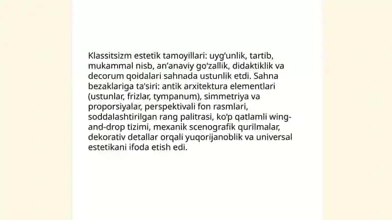 XVIII asr klassitsizm teatri dekoratsiyasi 4