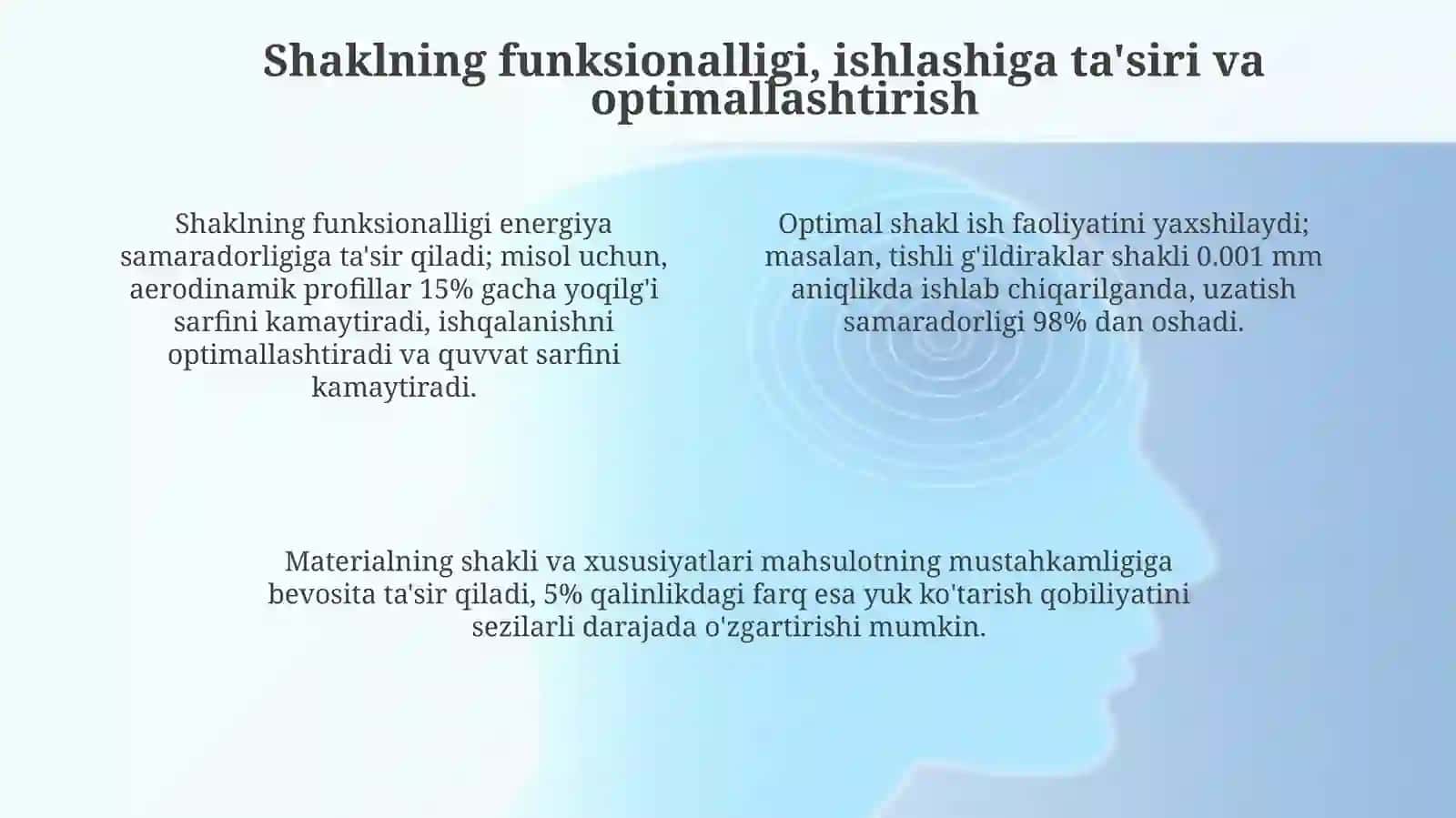 Texnik jihozning geometrik shaklini tahlil qilish 4