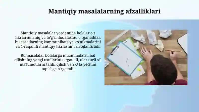 Mantiqiy masalalar 1-2-sinflar kesimida 4
