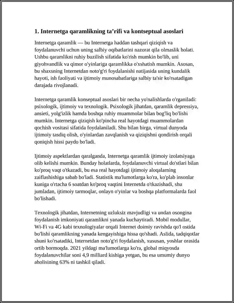 INTERNETGA QARAMLIK PSIXALOGIK MUAMMO SIFATIDA 4